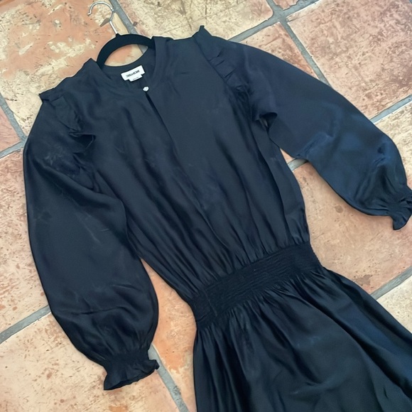 ZADIG & VOLTAIRE Roar Jac Python Jacquard Woven Maxi Silk Blend Dress Size Small - Picture 8 of 12